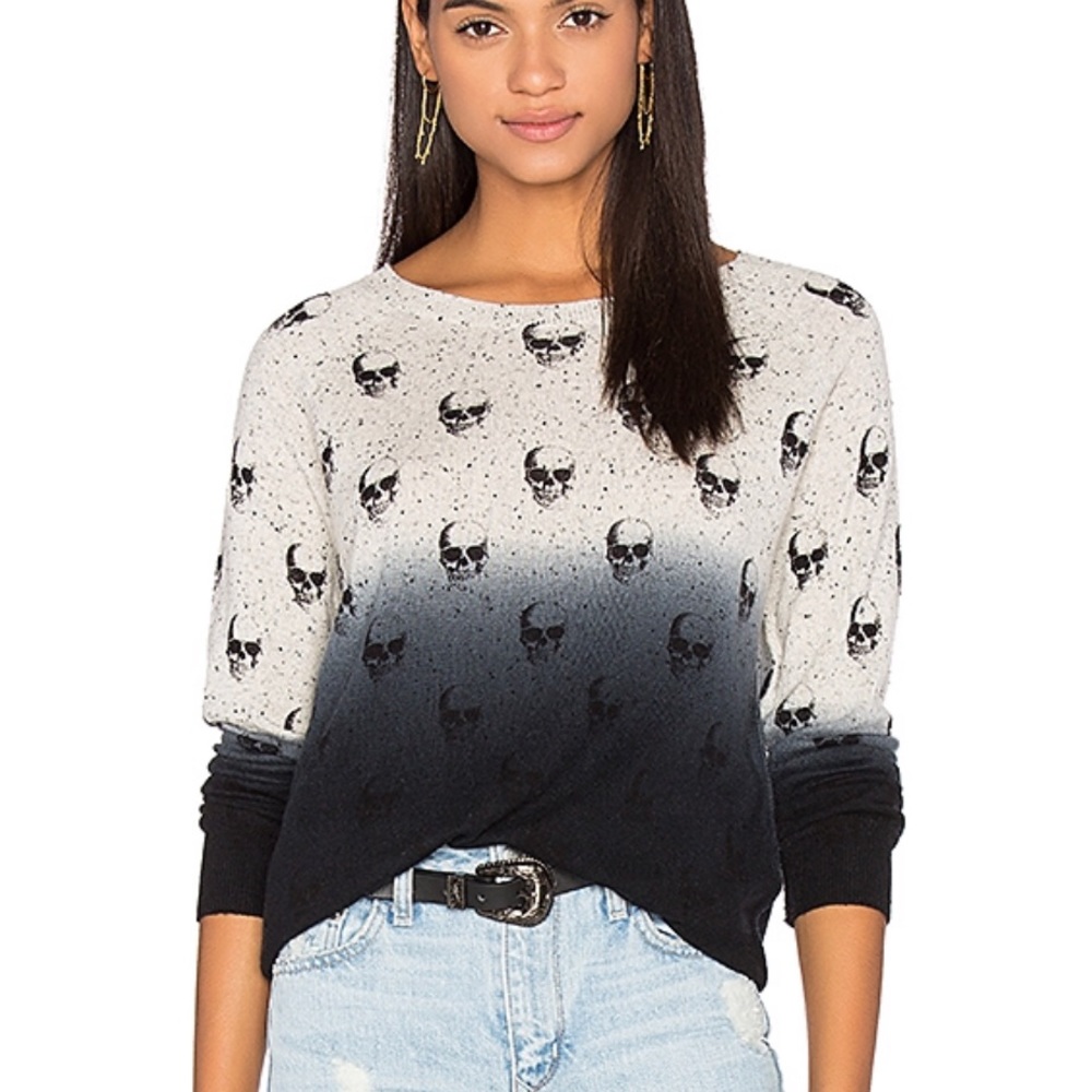 Yolanda Cashmere Skull Sweater